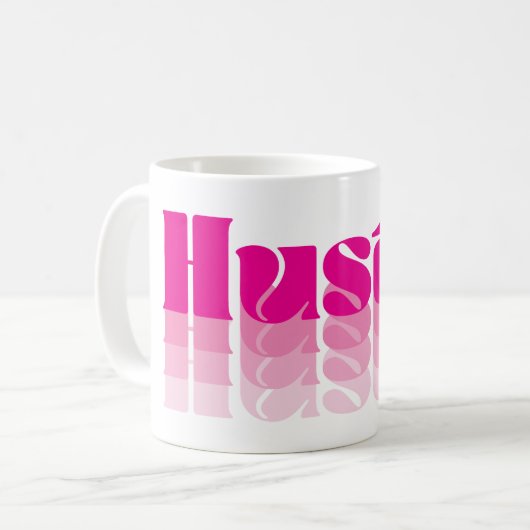 Boss Lady Pink Hustle Coffee Mok (Voorkant links)