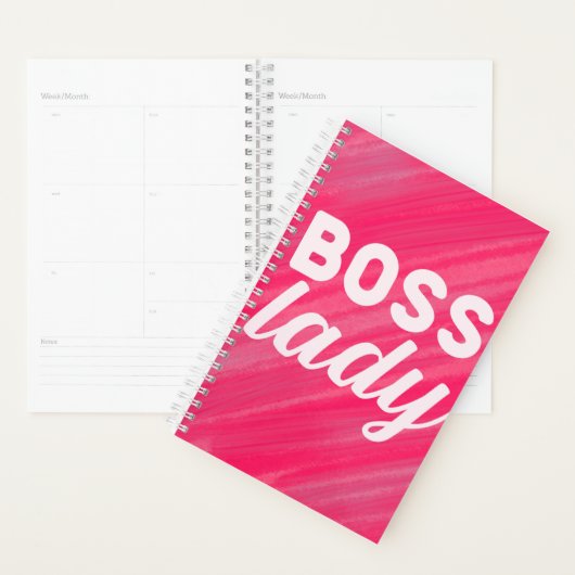 Boss Lady - planner - hot roze - (Display)