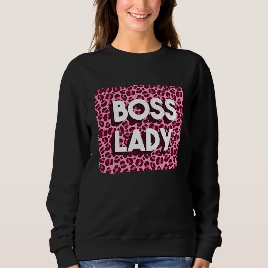 Boss Lady Powerful Woman Working From Home Feminis Trui (Voorkant)