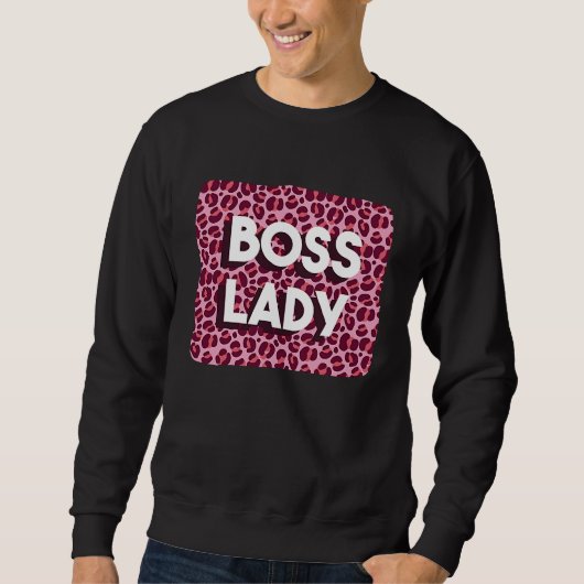 Boss Lady Powerful Woman Working From Home Feminis Trui (Voorkant)