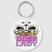 Boss Lady Queen - Large Crown Sleutelhanger (Voorkant)