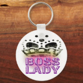 Boss Lady Queen - Large Crown Sleutelhanger (Voorkant)