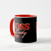 Boss Lady Red High Hiel Mok (Voorkant links)
