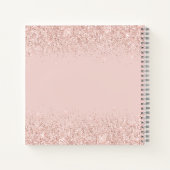 Boss Lady Roos Gold Blush Glitter - Speciaal geper Notitieboek (Achterkant)