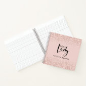 Boss Lady Roos Gold Blush Glitter - Speciaal geper Notitieboek (Binnen)
