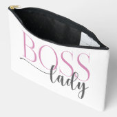 Boss Lady Roze en Grijs Natuurlijk Etui (Open)