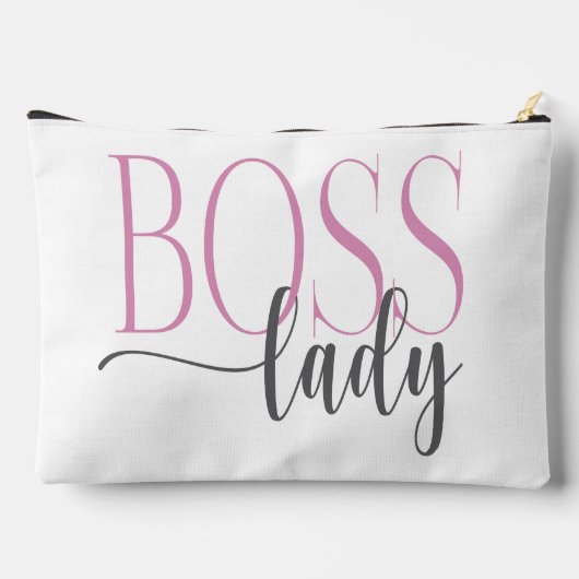 Boss Lady Roze en Grijs Natuurlijk Etui (Achterkant)
