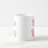 Boss Lady | Slogan-Mok | handgeschreven typologie Koffiemok (Center)