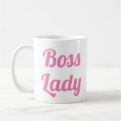 Boss Lady | Slogan-Mok | handgeschreven typologie Koffiemok (Links)