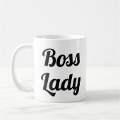 Boss Lady | Slogan-Mok | handgeschreven typologie Koffiemok (Links)