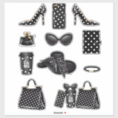 Boss Lady Sticker Decals Polk A Dot Decal Stickers (Vel)