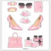 Boss Lady Sticker Decals Roze Bossy Decal Sticker (Vel)