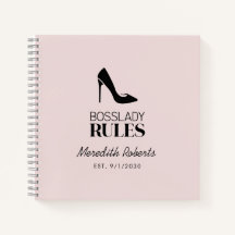 Boss Lady Stiletto Logo Blush gepersonaliseerd