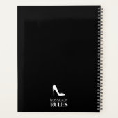 Boss Lady Stiletto Logo Zwart Wit Planner (Achterkant)