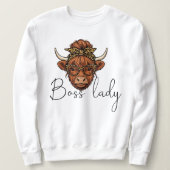 Boss lady sweatshirt  (Design voorkant)