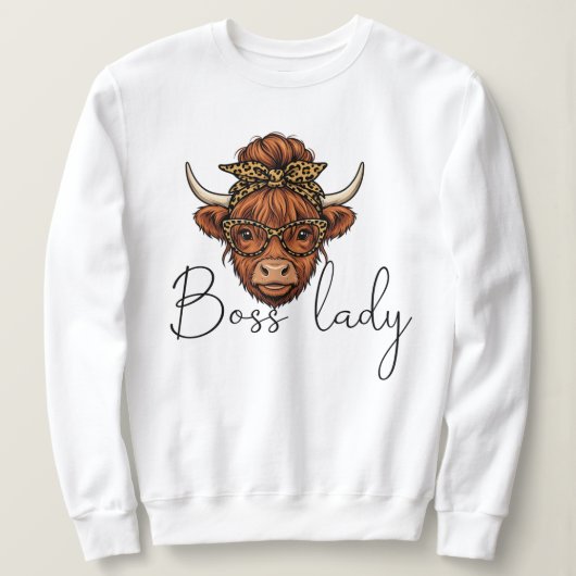 Boss lady sweatshirt  (Design voorkant)