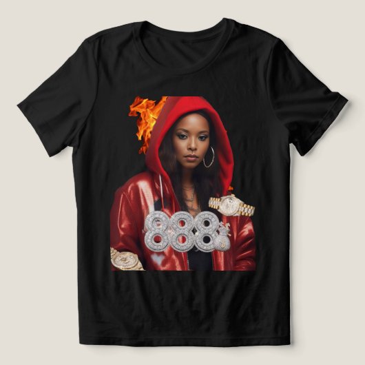 Boss Lady T-shirt Tri-Blend T-shirt (Design voorkant)
