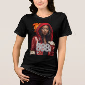Boss Lady T-shirt Tri-Blend T-shirt (Voorkant)