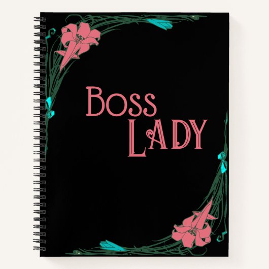 "Boss Lady"  tijdschrift Notitieboek (Voorkant)