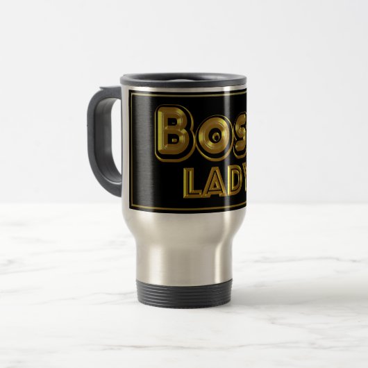 Boss Lady Travel Mug Reisbeker (Voorkant links)