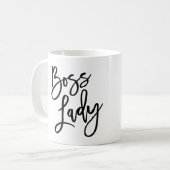 Boss Lady Trendy Lettering Koffiemok (Voorkant links)