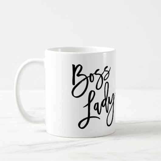 Boss Lady Trendy Lettering Koffiemok (Links)