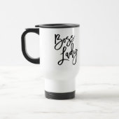 Boss Lady Trendy Lettering Reisbeker (Links)