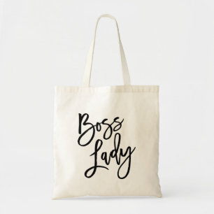 Boss Lady Trendy Lettering Tote Bag