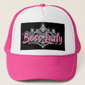 Boss Lady Trucker Hat Trucker Pet (Voorkant)