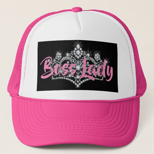 Boss Lady Trucker Hat Trucker Pet (Voorkant)