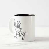 Boss Lady Tweekleurige Koffiemok (Voorkant links)