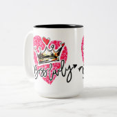 Boss Lady Tweekleurige Koffiemok (Voorkant links)