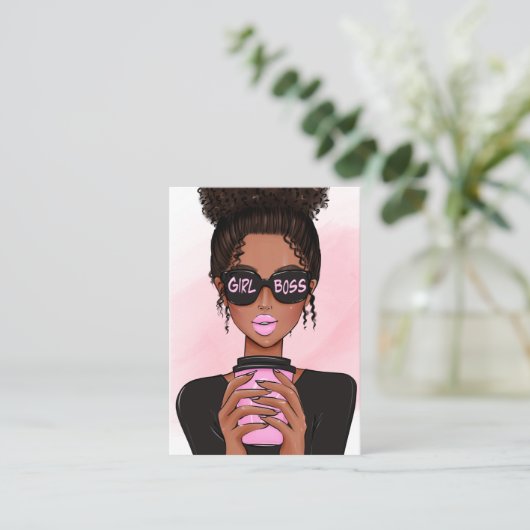 Boss Lady Visitekaartje (Staand voorkant)
