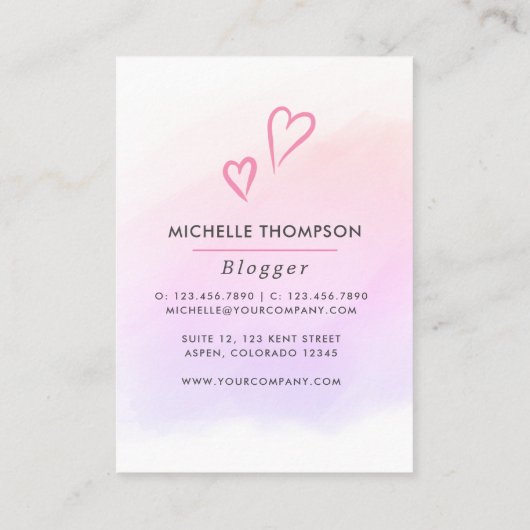 Boss Lady Visitekaartje (Achterkant)