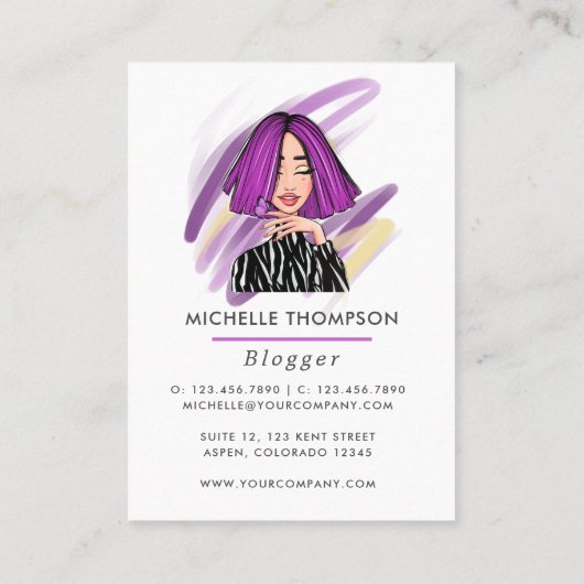 Boss Lady Visitekaartje (Achterkant)