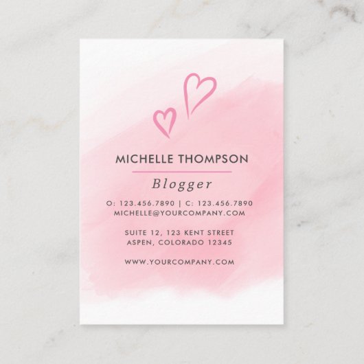 Boss Lady Visitekaartje (Achterkant)