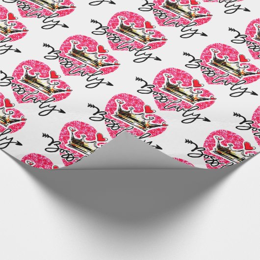 Boss Lady White Cadeaupapier (Hoek)