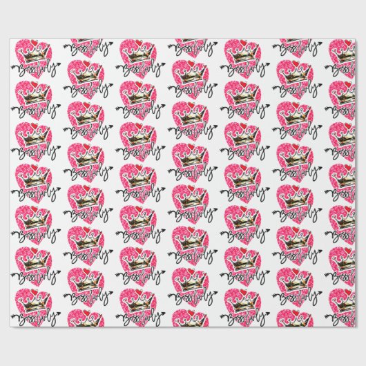 Boss Lady White Cadeaupapier (Vlak)