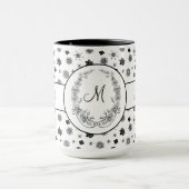 Boss Lady Zwart Monogram Ringer 15oz Mok (Midden)