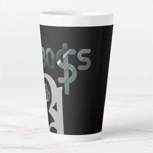 BOSS Latte Mok Abstracte Trend Interieur Groen (Voorkant)