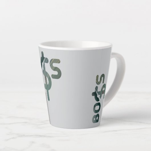 BOSS Latte Mok Abstracte Trend Interieur Groen (Rechterhoek)