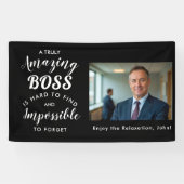 Boss Leaving Party Banner – Editable Farewell Deco (Horizontaal)