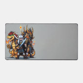 Boss Legends Desk Mat - Retro Pixel Art (Voorkant)