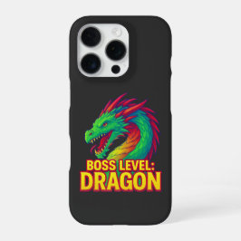 Boss Level: Dragon – Gamer & Fantasy Art iPhone 16 Pro Hoesje