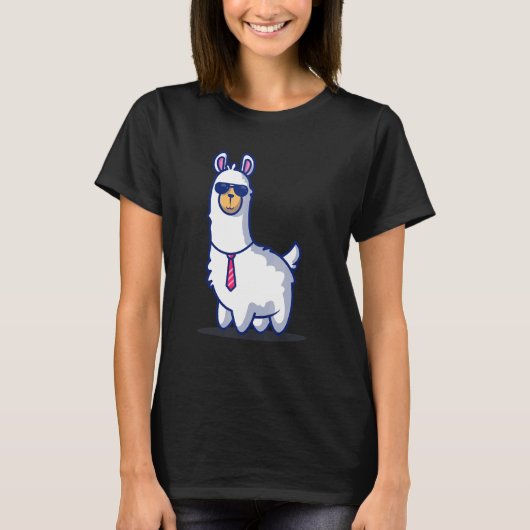 Boss Llama Alpaca Boy Girl Kinder T-shirt (Voorkant)