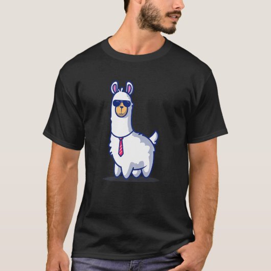Boss Llama Alpaca Boy Girl Kinder T-shirt (Voorkant)