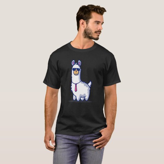 Boss Llama Alpaca Boy Girl Kinder T-shirt (Voorkant volledig)