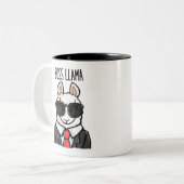 Boss Llama Tweekleurige Koffiemok (Voorkant links)