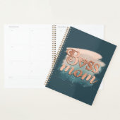 Boss Ma Trendy Copper Blauwgroen Waterverf Typogra Planner (Display)