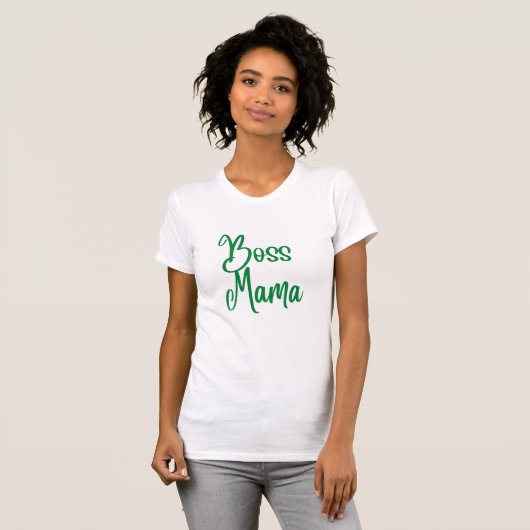 Boss Mama T-shirt (Voorkant volledig)